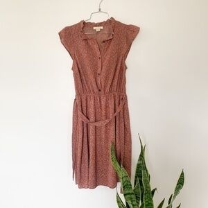 3/$25 Monteau Red Purple Floral Mini Dress. sz M